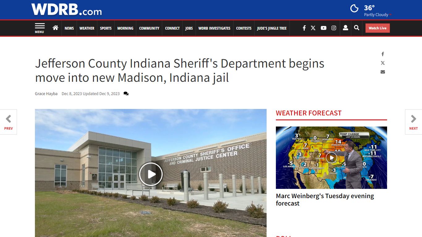 Jefferson County Indiana Sheriff's Department begins move into new ...